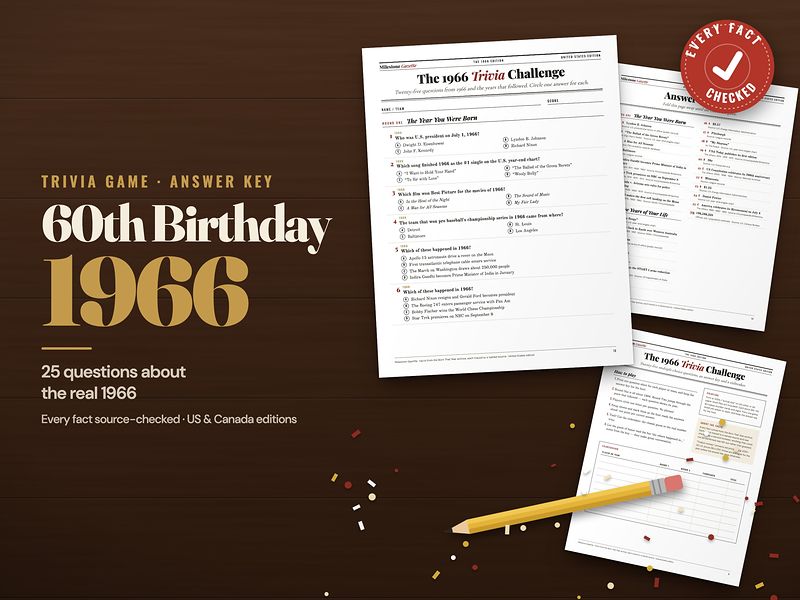 1966 trivia challenge with answer key
