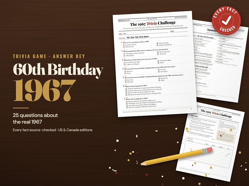 1967 trivia challenge with answer key